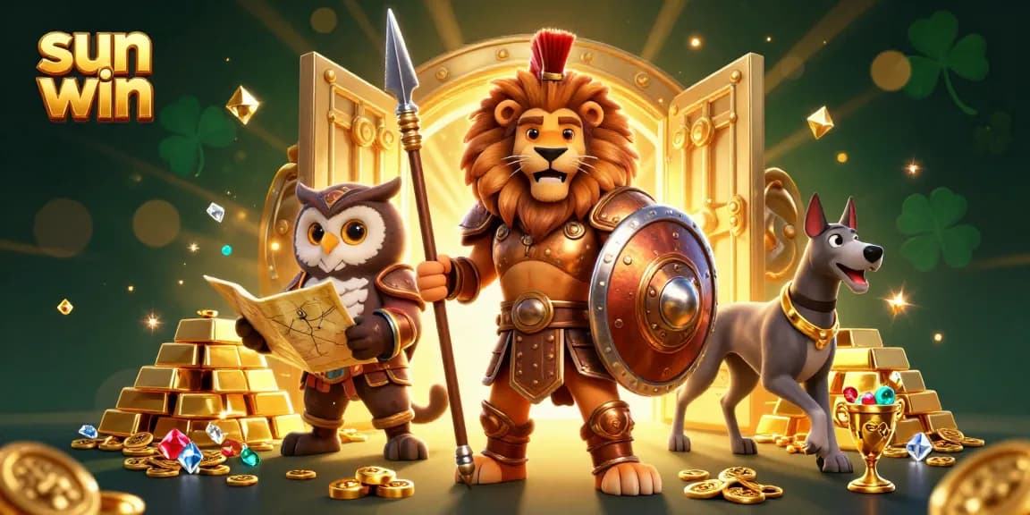 Experience the thrill of sun win in this dynamic 3D casino scene.