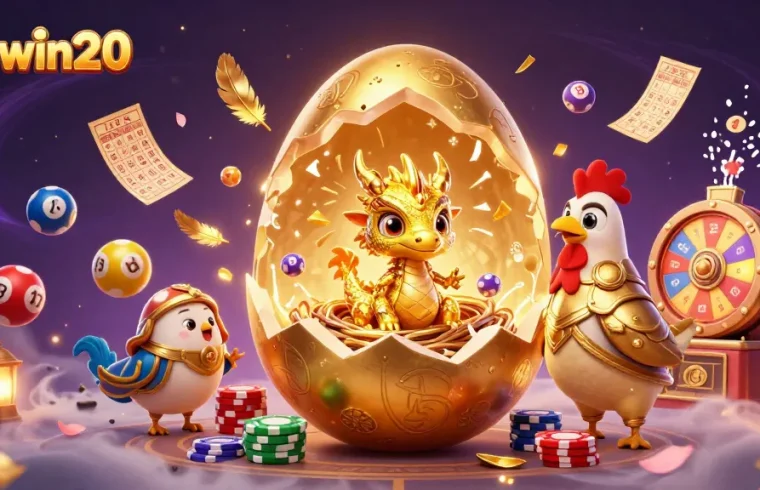 Engage with exclusive gaming adventures at sunwin20 featuring a baby dragon on poker chips.
